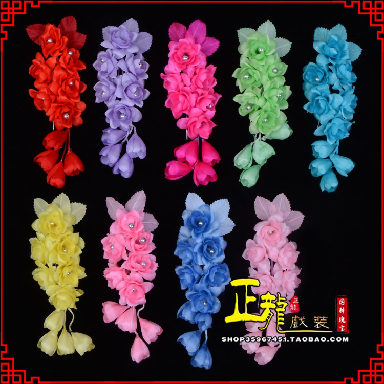 南溪鬓花头饰小花头花 真丝绢花