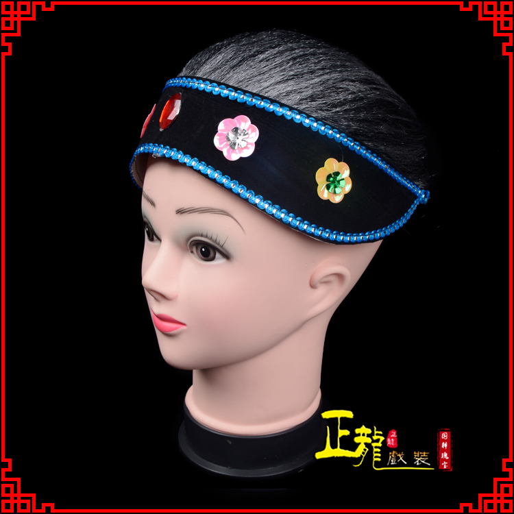 南溪老旦媒婆穷老太婆假发套 老旦头套