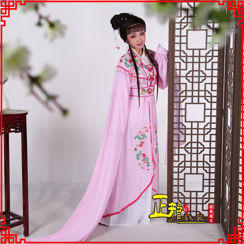 南溪花旦黄梅戏服古装戏服水袖戏剧假云肩长披